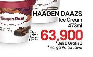 Promo Harga Haagen Dazs Ice Cream 473 ml - LotteMart