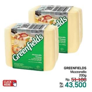 Promo Harga Greenfields Cheese Mozzarella 200 gr - LotteMart