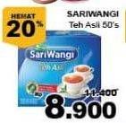 Promo Harga Sariwangi Teh Asli 50 pcs - Giant