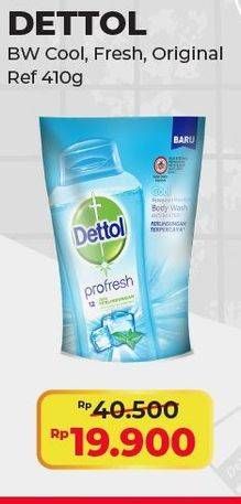 Promo Harga DETTOL Body Wash Cool, Fresh, Original 410 ml - Alfamart