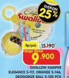 Promo Harga SWALLOW Naphthalene Ball S-105, Elegance Refill S-117 1 pcs - Superindo