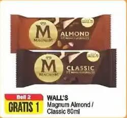 Promo Harga Walls Magnum Almond, Classic 90 ml - Alfamart