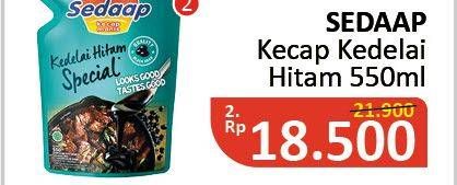 Promo Harga SEDAAP Kecap Manis Black Bean 550 ml - Alfamidi