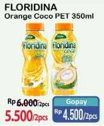 Promo Harga FLORIDINA Juice Pulp Orange Coco 350 ml - Alfamart