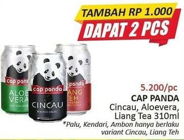Promo Harga CAP PANDA Minuman Kesehatan Cincau, Liang Teh, Lidah Buaya 310 ml - Alfamidi