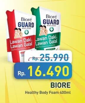 Promo Harga Biore Guard Body Foam 400 ml - Hypermart