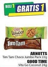 Promo Harga ARNOTTS TIM TAM Choco Jumbo 22 g/GOOD TIME Vita Go Coconut 24 g  - Hari Hari