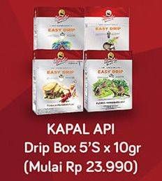 Promo Harga Kapal Api Kopi Easy Drip All Variants per 5 pcs 10 gr - Hypermart