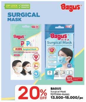 Promo Harga BAGUS Surgical Mask  - Guardian