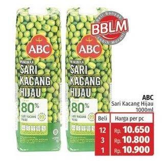 Promo Harga ABC Minuman Sari Kacang Hijau 1000 ml - Lotte Grosir