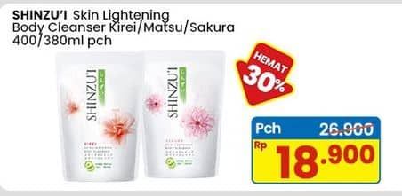 Promo Harga Shinzui Body Cleanser Kirei, Matsu, Sakura 380 ml - Indomaret