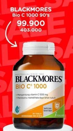 Promo Harga Blackmores Bio C 1000mg 90 pcs - Watsons