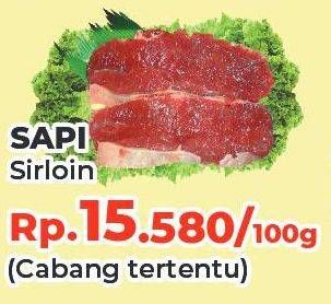 Promo Harga Daging Has Luar (Daging Sirloin) per 100 gr - Yogya