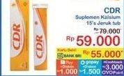 Promo Harga CDR Suplemen Makanan Jeruk 15 pcs - Indomaret