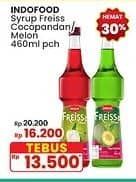 Promo Harga Freiss Syrup Melon, Cocopandan 500 ml - Indomaret