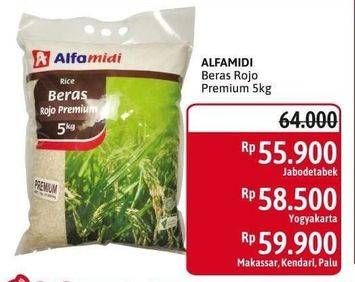 Promo Harga Alfamidi Beras Rojo Premium 5000 gr - Alfamidi