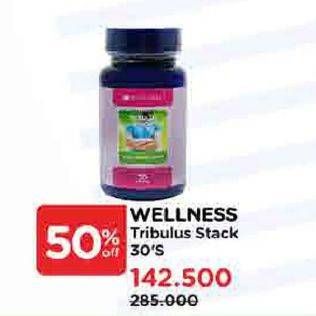 Promo Harga Wellness Tribulus Stack 30 pcs - Watsons