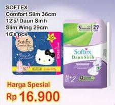 Promo Harga Softex Comfort Slim / Daun Sirih  - Indomaret