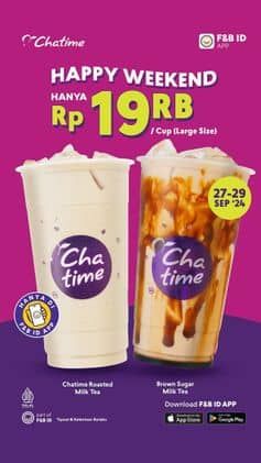 Promo Harga Happy Weekend  - Chatime