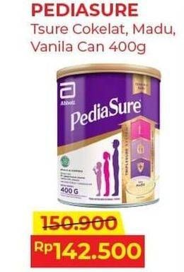 Promo Harga PEDIASURE Triplesure Vanila, Madu, Cokelat 400 gr - Alfamart