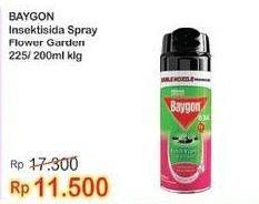 Promo Harga BAYGON Insektisida Spray Flower Garden 200 ml - Indomaret