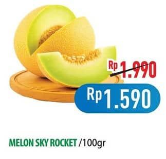Promo Harga Melon Sky Rocket per 100 gr - Hypermart