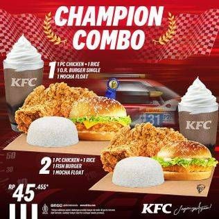 Promo Harga Champion Combo  - KFC