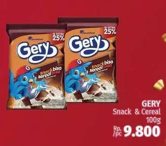 Promo Harga GERY Snack Sereal 100 gr - LotteMart
