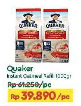 Promo Harga Quaker Oatmeal Instant 1200 gr - TIP TOP