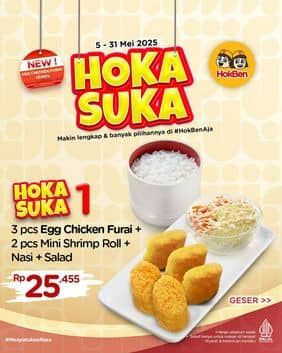 Promo Harga Hoka Suka  - HokBen