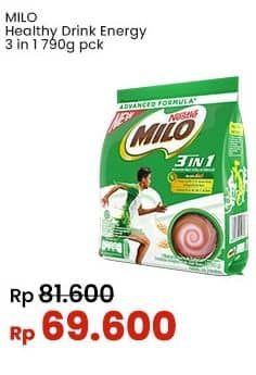 Promo Harga Milo ActivGo 3in1 800 gr - Indomaret