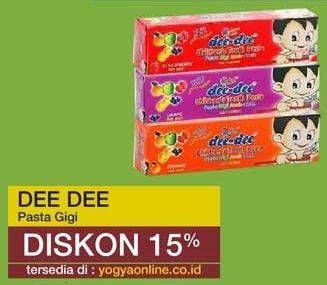 Promo Harga DEE DEE Pasta Gigi Anak 50 gr - Yogya