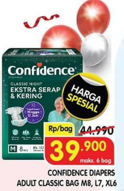 Confidence Adult Classic Night Ekstra Serap & Kering