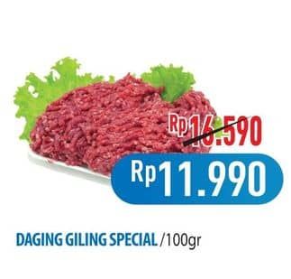 Promo Harga Daging Giling Sapi Spesial per 100 gr - Hypermart