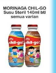Promo Harga MORINAGA Chil Go UHT All Variants per 3 botol 140 ml - Indomaret