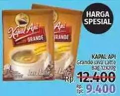 Promo Harga Kapal Api Grande Java Latte per 12 sachet 20 gr - LotteMart