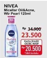 Promo Harga Nivea MicellAir Skin Breathe Micellar Water Oil Acne Care, Pearl White 125 ml - Alfamart