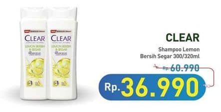 Promo Harga Clear Shampoo Lemon Fresh 300 ml - Hypermart