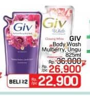 Promo Harga GIV Body Wash Mulberry Collagen, Passion Flowers Sweet Berry 825 ml - LotteMart