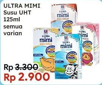 Promo Harga Ultra Mimi Susu UHT All Variants 125 ml - Indomaret