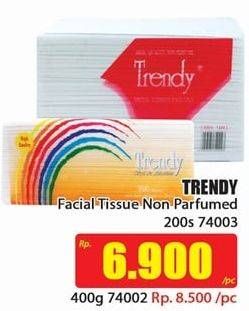 Promo Harga TRENDY Tissue 74003, Non Perfume 200 pcs - Hari Hari