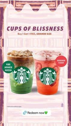 Promo Harga Cups of Blissness  - Starbucks
