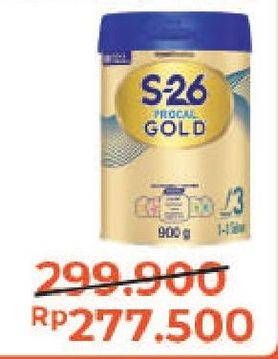 Promo Harga S26 Procal Gold Susu Pertumbuhan 900 gr - Alfamart