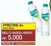Promo Harga PRISTINE 8 Air Mineral per 2 botol 400 ml - Yogya