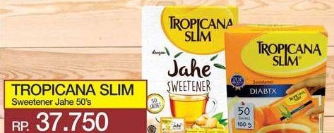 Promo Harga TROPICANA SLIM Sweetener Jahe per 50 sachet 2 gr - Yogya