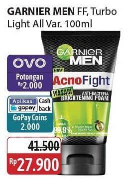 Promo Harga Garnier Men Acno Fight Facial Foam All Variants 100 ml - Alfamidi