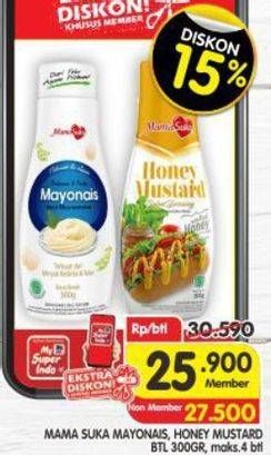 Promo Harga MAMASUKA Mayonais, Honey Mustard Btl 300gr  - Superindo