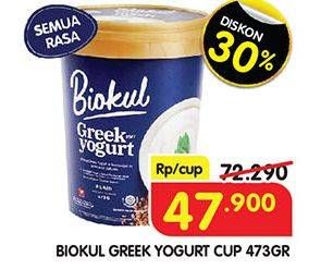 Promo Harga Biokul Greek Yogurt All Variants 473 gr - Superindo