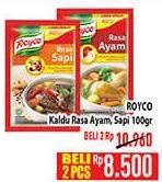 Promo Harga Royco Penyedap Rasa Ayam, Sapi 100 gr - Hypermart