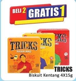 Promo Harga Tricks Biskuit Kentang per 4 pcs 15 gr - Hari Hari